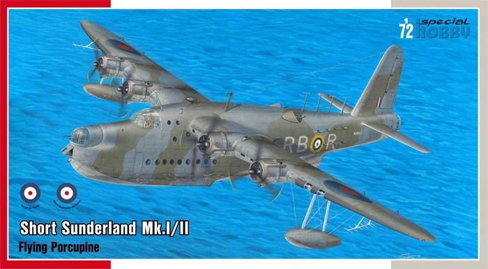ショート サンダーランド Mk.1/2 空飛ぶヤマアラシ プラモデル (スペシャルホビー 1/72 エアクラフト プラモデル No.SH72438) 商品画像