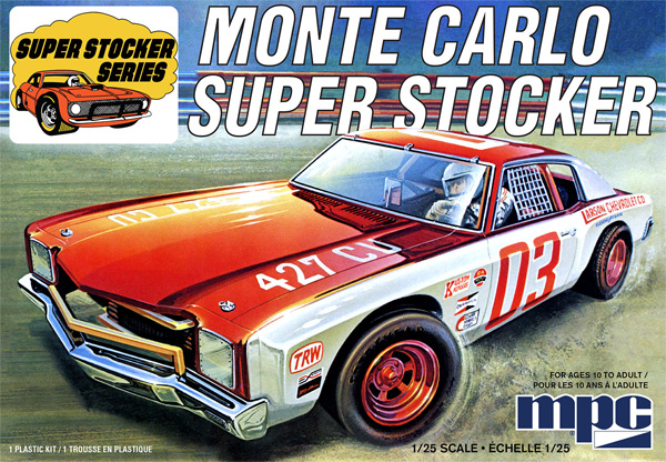 シボレー モンテカルロ 1971 スーパーストックカー プラモデル (MPC 1/25 カーモデル No.MPC962M/12) 商品画像