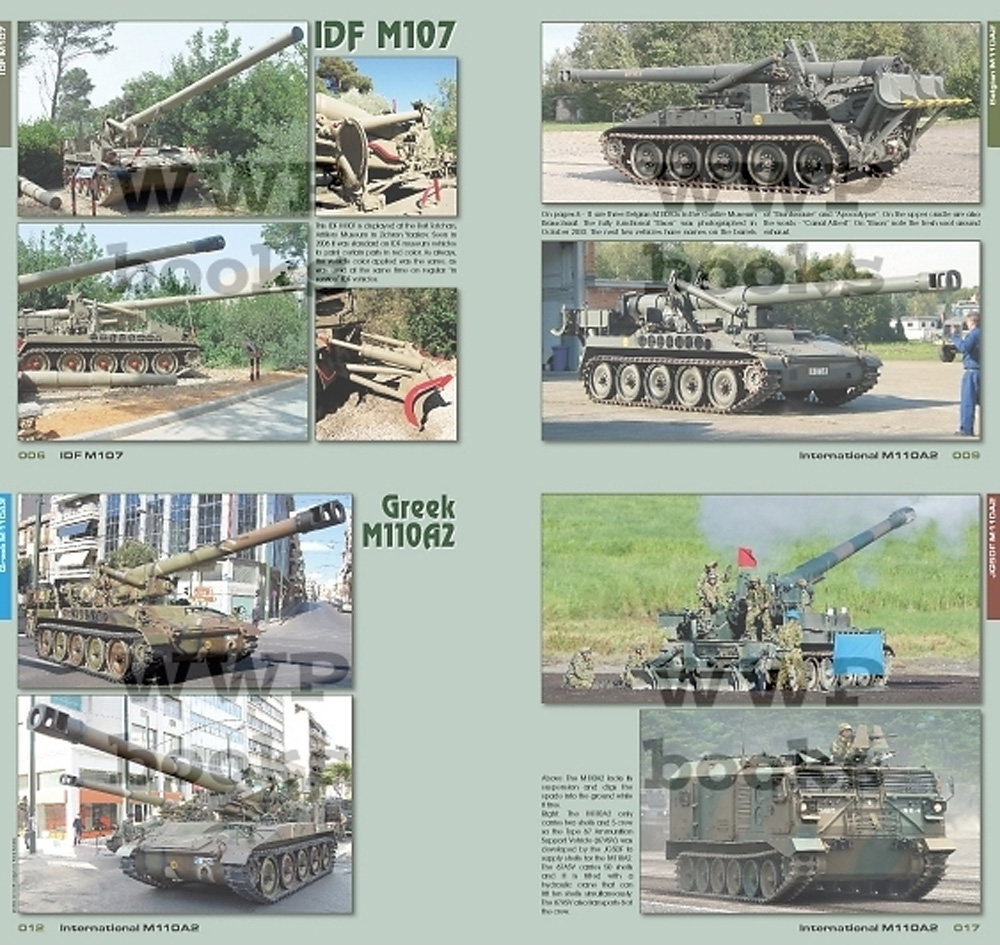 M107/110 自走榴弾砲 イン・ディテール 本 (WWP BOOKS PHOTO MANUAL FOR MODELERS Green line No.G067) 商品画像_2