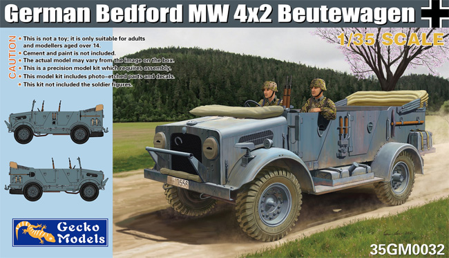 ドイツ軍 ベッドフォード MW 4×2 鹵獲車輛 プラモデル (ゲッコーモデル 1/35 ミリタリー No.35GM0032) 商品画像