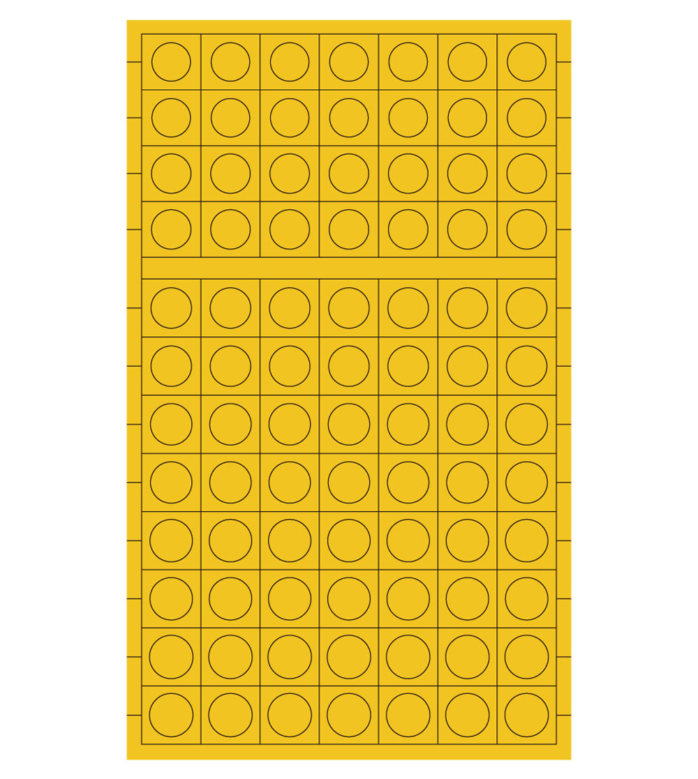 円形マスキングシール 3L (直径 7.8～8.8mm) マスキングシート (HIQパーツ 塗装用品 No.CMS-3L-MSK) 商品画像_2