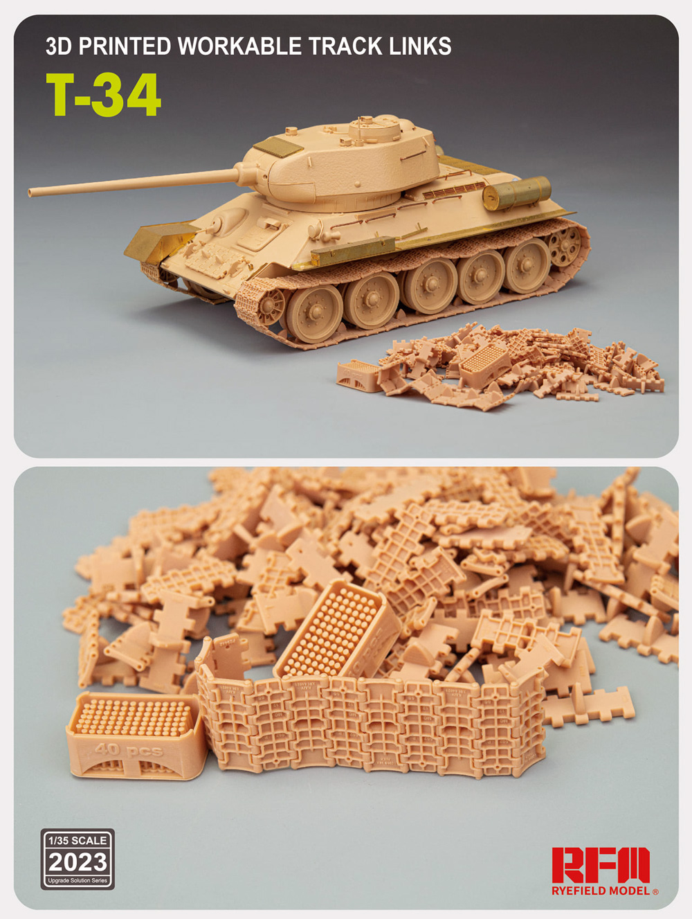 KV-1用 可動式履帯 (3Dプリンター製) プラモデル (ライ フィールド モデル Upgrade Solution Series No.2037) 商品画像_2