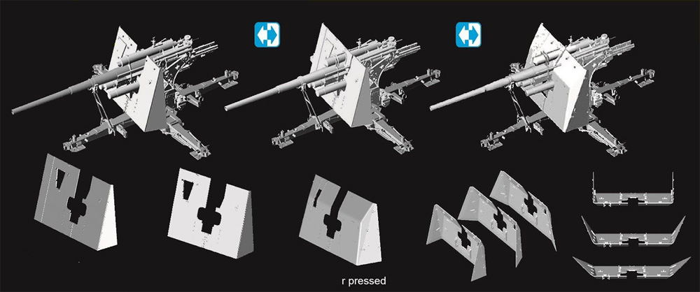 ドイツ 88mm 高射砲 Flak36/37 2in1砲兵フィギュア付き プラモデル (ドラゴン 1/35 39-45 Series No.6923F) 商品画像_2