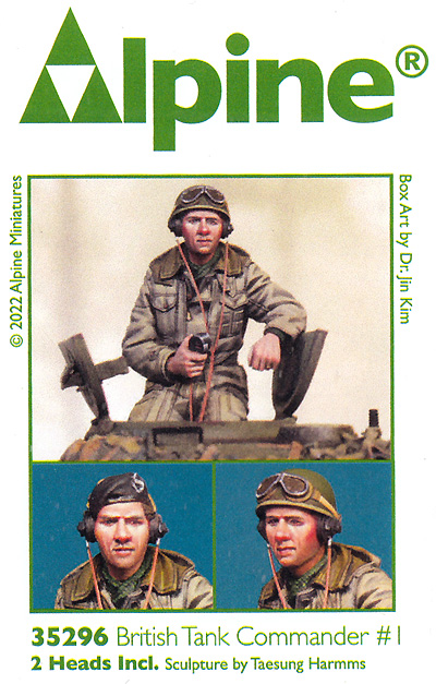 WW2 イギリス陸軍 戦車長 ＃1 マイクを持つ戦車長 レジン (アルパイン 1/35 フィギュア No.AM35296) 商品画像