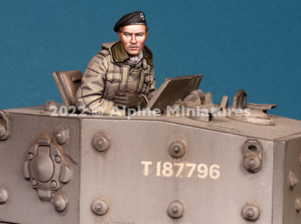 WW2 イギリス陸軍 戦車長 ＃2 腕を組む戦車長 レジン (アルパイン 1/35 フィギュア No.AM35297) 商品画像_1