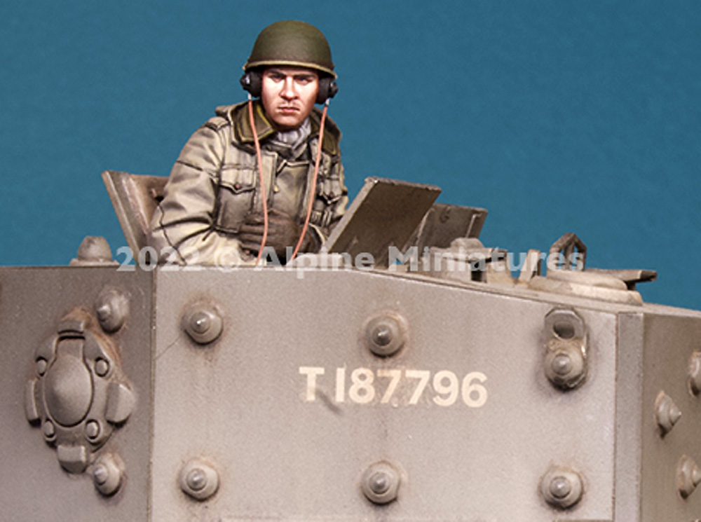 WW2 イギリス陸軍 戦車長 ＃2 腕を組む戦車長 レジン (アルパイン 1/35 フィギュア No.AM35297) 商品画像_2