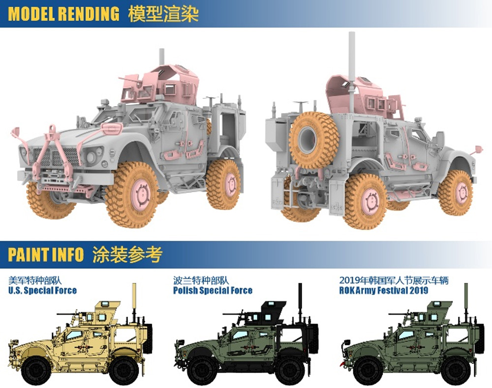 M1240A1 M-ATV MRAP w/O-GPK砲塔 限定セット プラモデル (ギャラクシーホビー 1/72 AFV No.GHY72A05SP) 商品画像_3