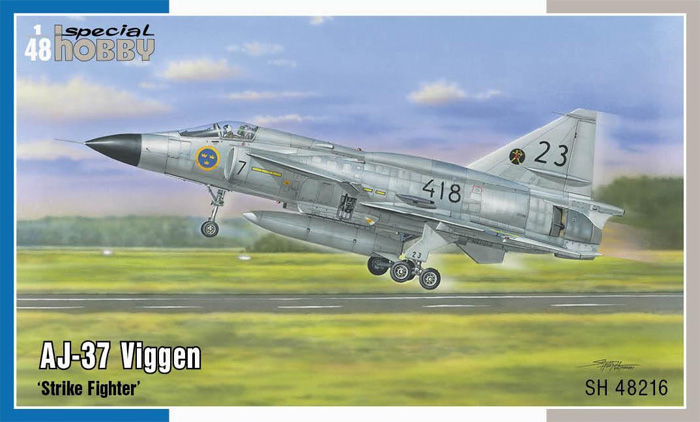AJ-37 ビゲン 戦闘攻撃機 プラモデル (スペシャルホビー 1/48 エアクラフト プラモデル No.SH48216) 商品画像