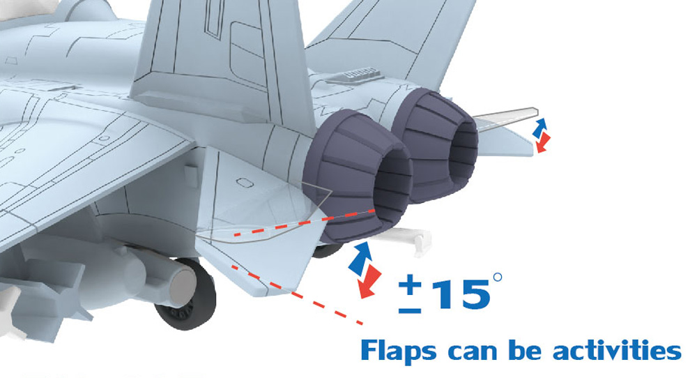 アメリカ海軍 F/A-18E スーパーホーネット 単座型 VFA-195 ダムバスターズ チッピー・ホー！ プラモデル (フリーダムモデル コンパクトシリーズ No.162090) 商品画像_3