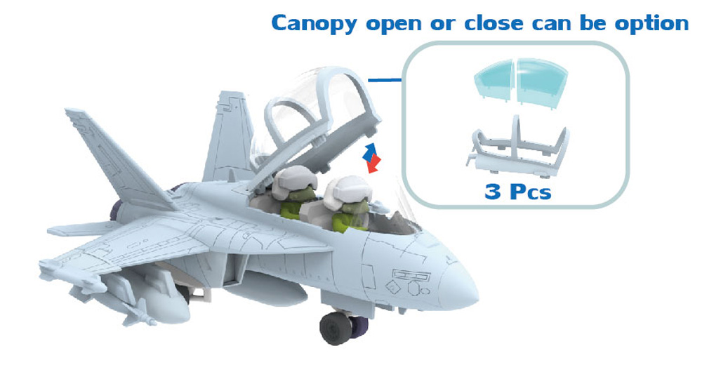 アメリカ海軍 F/A-18F スーパーホーネット 複座型 VFA-102 ダイアモンドバックス プラモデル (フリーダムモデル コンパクトシリーズ No.162091) 商品画像_2