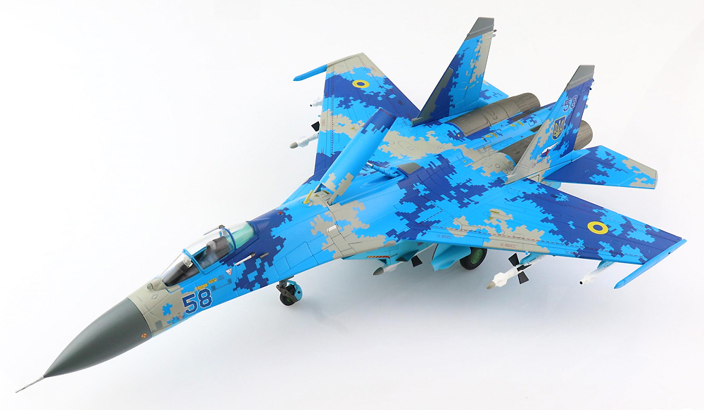 Su-27 フランカーB型 ウクライナ空軍 #58 完成品 (ホビーマスター 1/72 エアパワー シリーズ （ジェット） No.HA6015) 商品画像_1