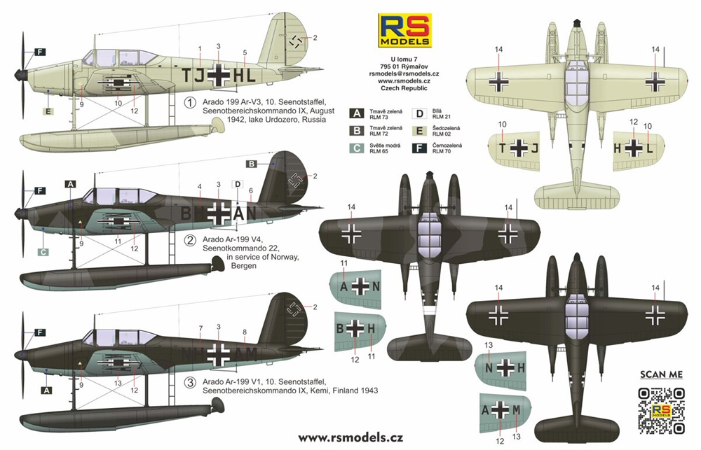 アラド Ar199 前期型 プラモデル (RSモデル 1/72 エアクラフト プラモデル No.92271) 商品画像_2