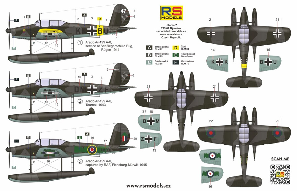 アラド Ar199 後期型 プラモデル (RSモデル 1/72 エアクラフト プラモデル No.92272) 商品画像_2