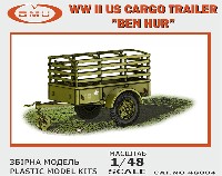 GMUモデル 1/48 Military WW2 アメリカ軍 1トン 2輪 カーゴトレーラー ベン・ハー