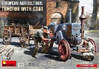 ミニアート 1/35 ミニチュアシリーズ ヨーロッパ 農業トラクター ｗ/カート