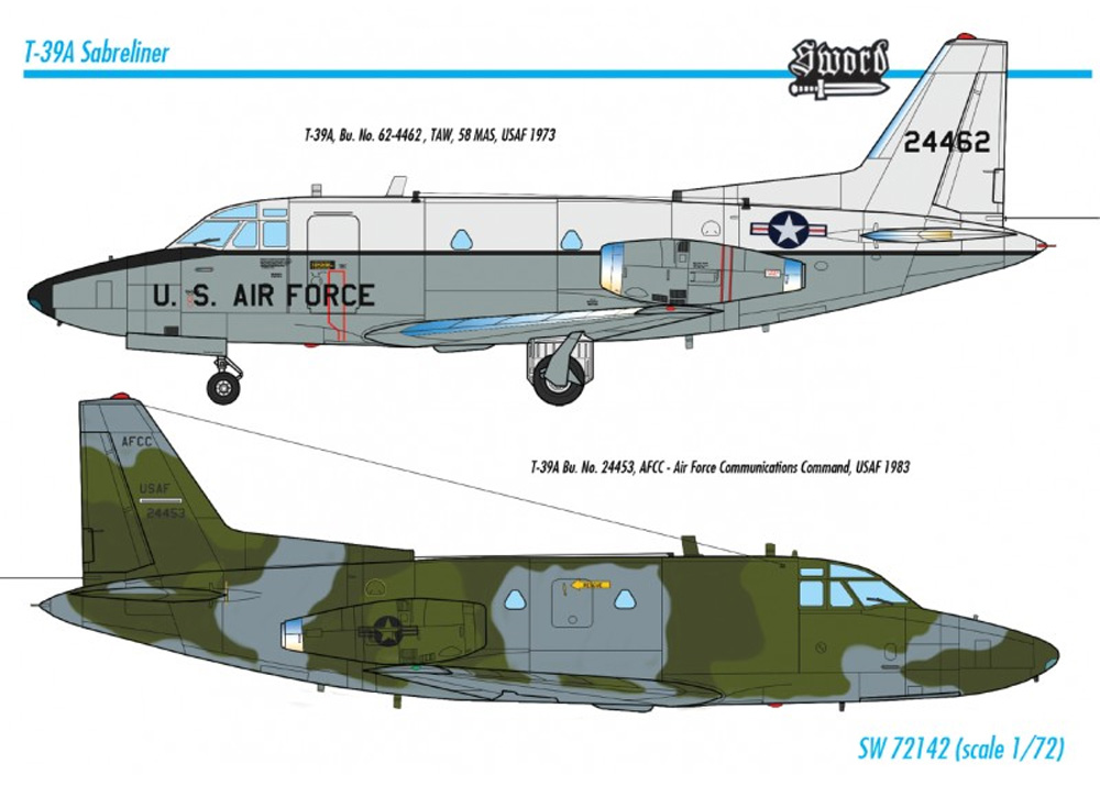 T-39A セイバーライナー プラモデル (ソード 1/72 エアクラフト プラモデル No.SWD72142) 商品画像_2