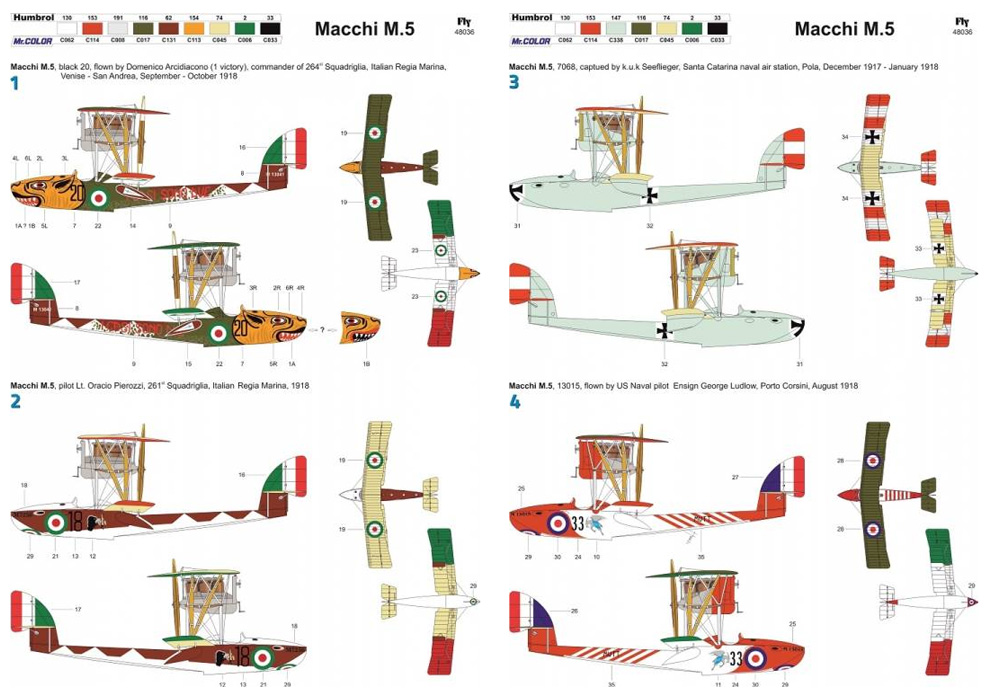 マッキ M.5 戦闘飛行艇 イタリア、オーストリア・ハンガリー、イギリス プラモデル (フライ 1/48 エアクラフト プラモデル No.48036) 商品画像_3