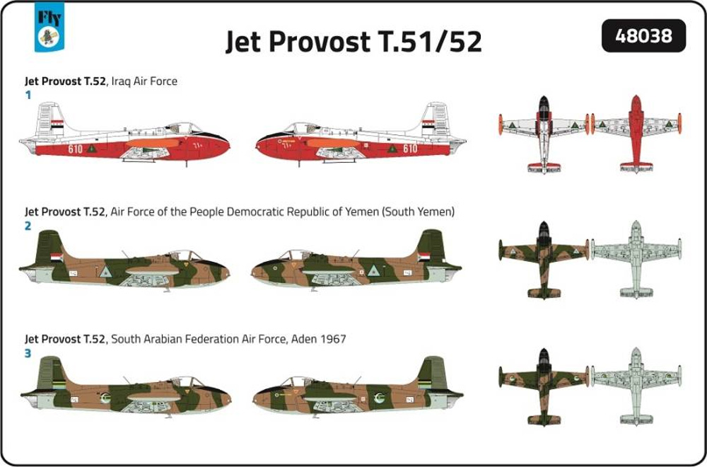 ジェット・プロヴォスト T.51/52 イラク、南イエメン、南アラビア連邦 プラモデル (フライ 1/48 エアクラフト プラモデル No.48038) 商品画像_3