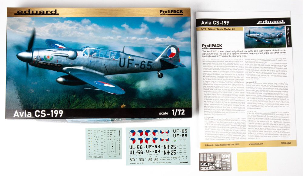 アビア CS-199 複座練習機 プラモデル (エデュアルド 1/72 プロフィパック No.70153) 商品画像_1