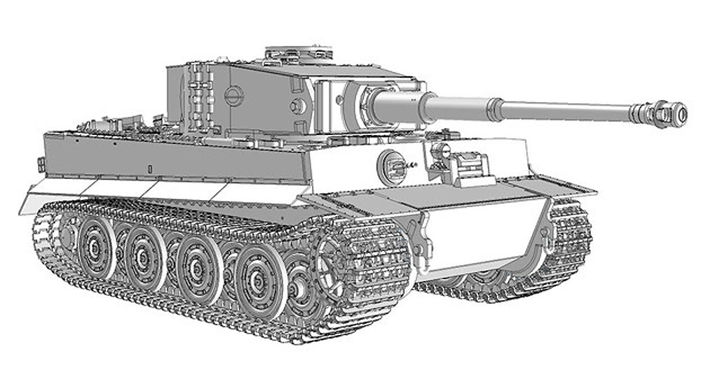 6号戦車 ティーガー 1 後期型 ドイツ WW2 重戦車 プラモデル (ダス ヴェルク 1/35 ミリタリー No.DW35028) 商品画像_1