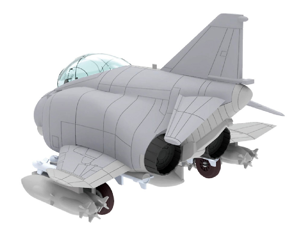 F-4J ファントム 2 アメリカ海軍 VF-84 ジョリーロジャーズ プラモデル (フリーダムモデル コンパクトシリーズ No.162070) 商品画像_3
