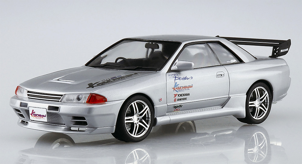 HKS 関西 BNR32 スカイライン GT-R '90 ニッサン プラモデル (アオシマ 1/24 ザ・チューンドカー No.076) 商品画像_2