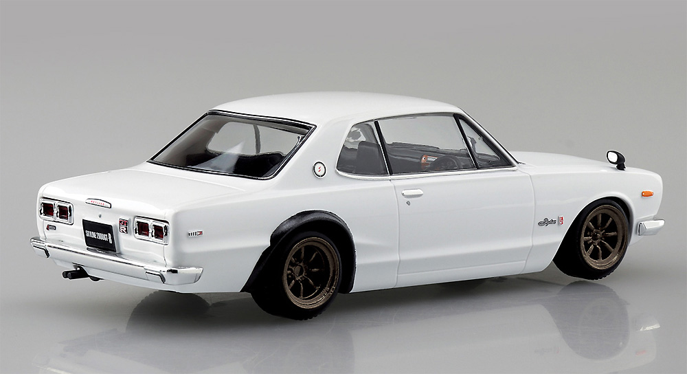 ニッサン スカイライン 2000GT-R カスタムホイール ホワイト プラモデル (アオシマ ザ・スナップキット No.009-SP002) 商品画像_2