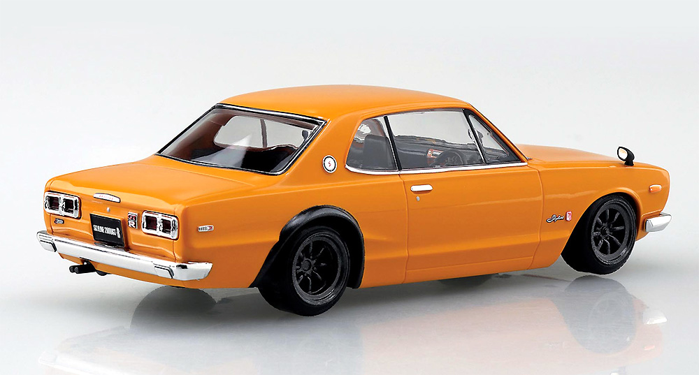 ニッサン スカイライン 2000GT-R カスタムホイール サファリブラウン プラモデル (アオシマ ザ・スナップキット No.009-SP004) 商品画像_2