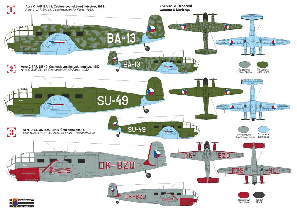 アエロ C-3AF/D-44 プラモデル (KPモデル 1/72 エアクラフト プラモデル No.KPM0330) 商品画像_1