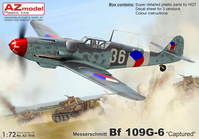 メッサーシュミット Bf109G-6 鹵獲機 プラモデル (AZ model 1/72 エアクラフト プラモデル No.AZ7818) 商品画像