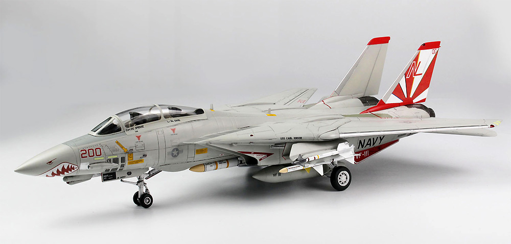 アメリカ海軍 艦上戦闘機 F-14A トムキャット VF-111 サンダウナーズ プラモデル (プラッツ プラッツ×イタレリ 航空機シリーズ No.TPA-016) 商品画像_4