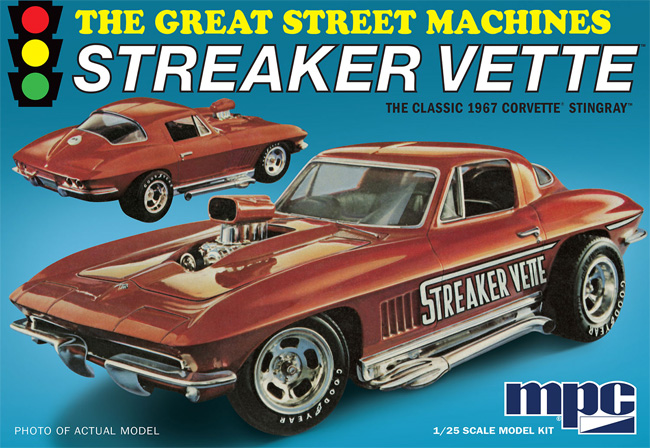 1967 シェビー コルベット スティングレイ Streaker Vette プラモデル (MPC 1/25 カーモデル No.MPC973/12) 商品画像