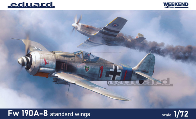 Fw190A-8 スタンダードウィング プラモデル (エデュアルド 1/72 ウィークエンド エディション No.7463) 商品画像