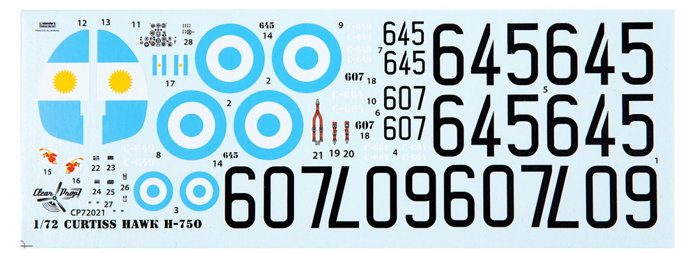 H-75O ホーク スターターキット プラモデル (クリアープロップ 1/72 スケールモデル No.CP72021) 商品画像_2