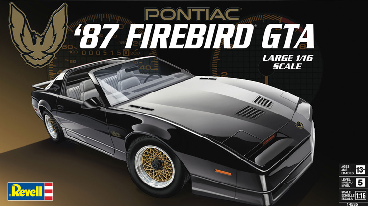 87 ポンティアック ファイヤーバード GTA プラモデル (レベル 1/16 カーモデル　 No.14535) 商品画像