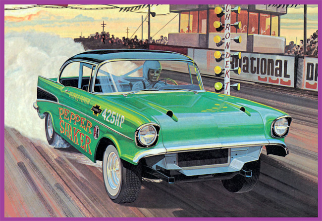 1957 シェビー ベルエア ペッパー・シェイカー プラモデル (amt 1/25 カーモデル No.AMT1360/12) 商品画像