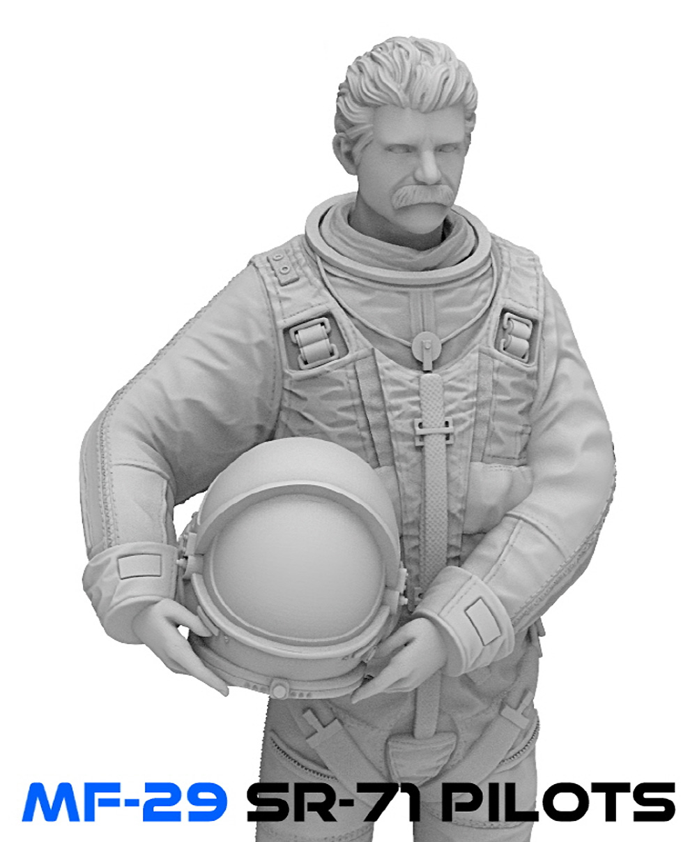 1/72 アメリカ空軍 戦略偵察機 SR-71 パイロット&RSOセット (2体セット) レジン (トリファクトリー MILITARY FIGURE SERIES No.MF-029C) 商品画像_4