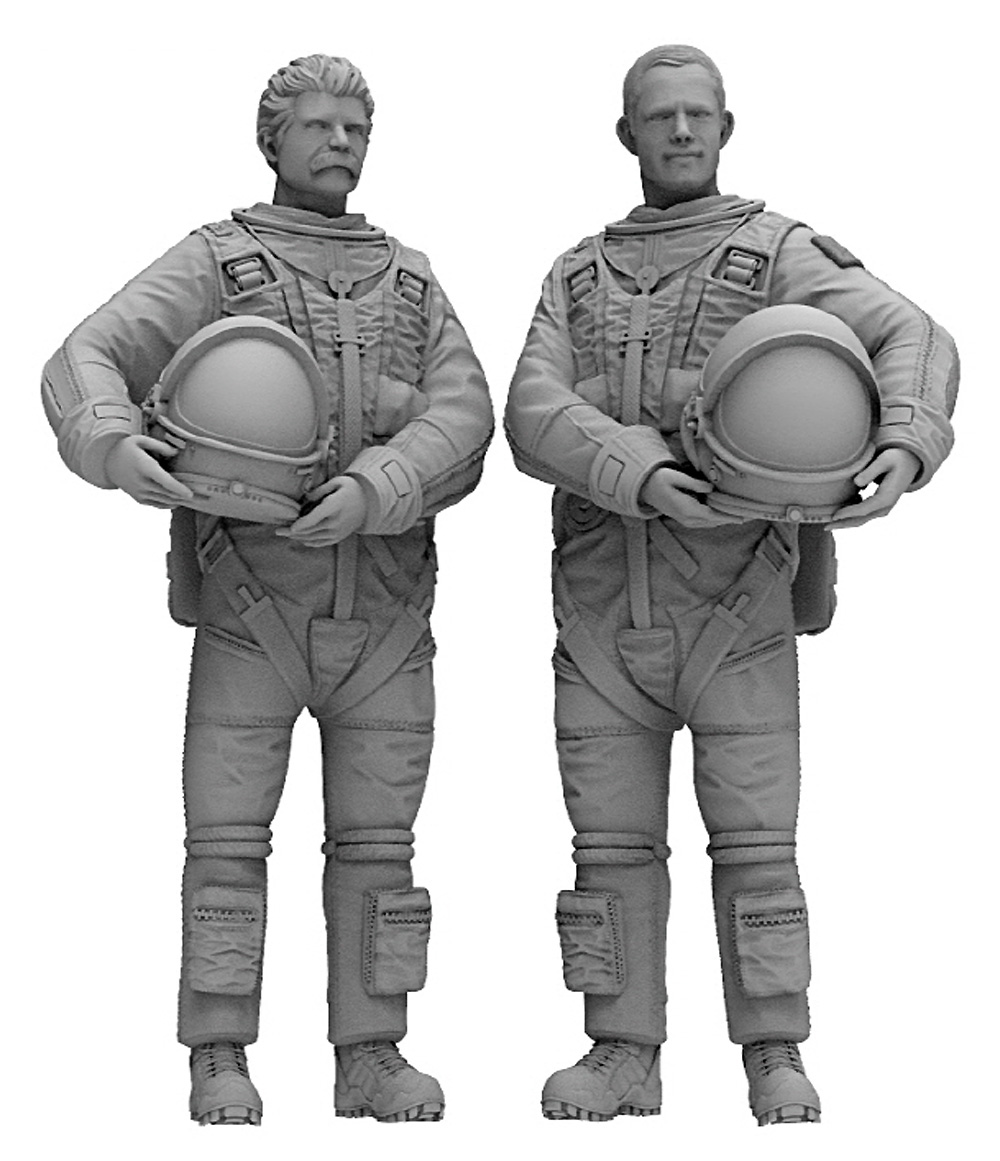 1/48 アメリカ空軍 戦略偵察機 SR-71 パイロット&RSOセット (2体セット) レジン (トリファクトリー MILITARY FIGURE SERIES No.MF-029B) 商品画像_1