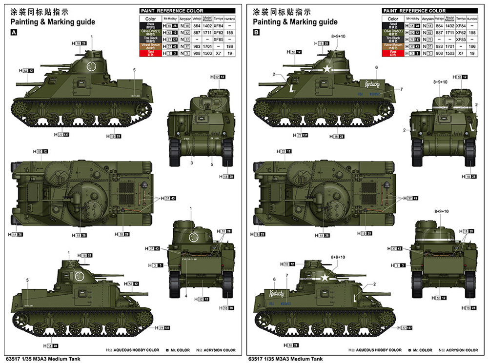 M3A3 中戦車 プラモデル (I Love Kit ミリタリー No.63517) 商品画像_2