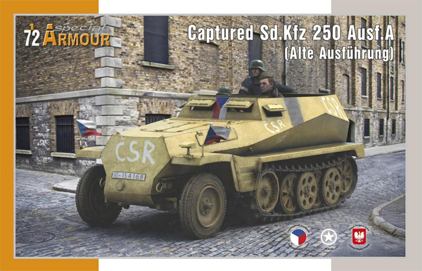 Sd.Kfz.250 Ausf.A 鹵獲車両 プラモデル (スペシャルホビー 1/72 special ARMOUR （スペシャル アーマー） No.SA72027) 商品画像