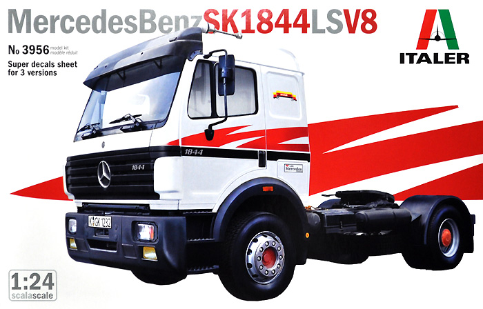メルセデス ベンツ SK1844 LS V8 トラクターヘッド プラモデル (イタレリ 1/24 トラックシリーズ No.3956) 商品画像