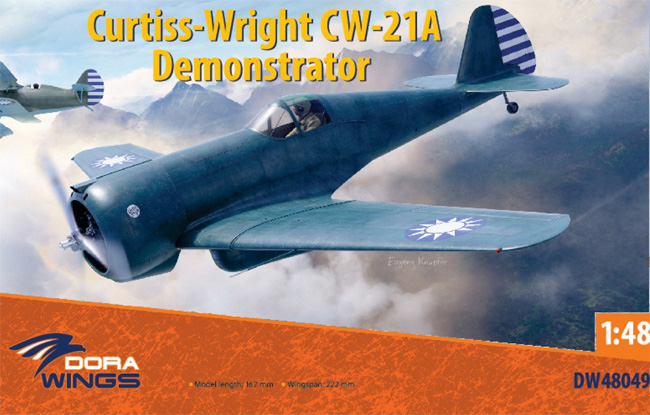 カーチス ライト CW-21A 試作戦闘機 プラモデル (ドラ ウイングス 1/48 エアクラフト プラモデル No.DW48049) 商品画像