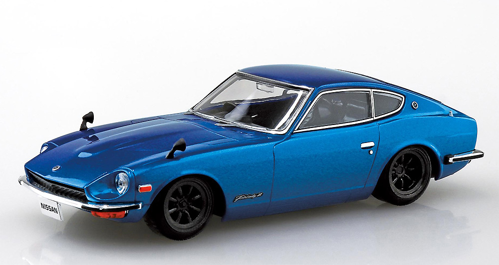 ニッサン S30 フェアレディ Z カスタムホイール メタリックブルー プラモデル (アオシマ 1/32 ザ・スナップキット No.013-SP002) 商品画像_1