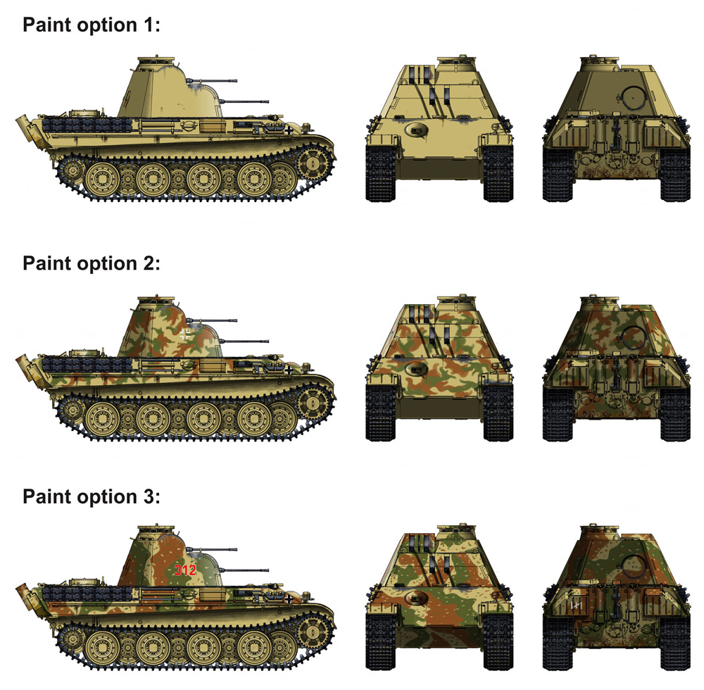 ドイツ パンターG型 20mm 四連装対空戦車 プラモデル (ヴェスピッドモデル 1/72 ミリタリー No.VS720012) 商品画像_3