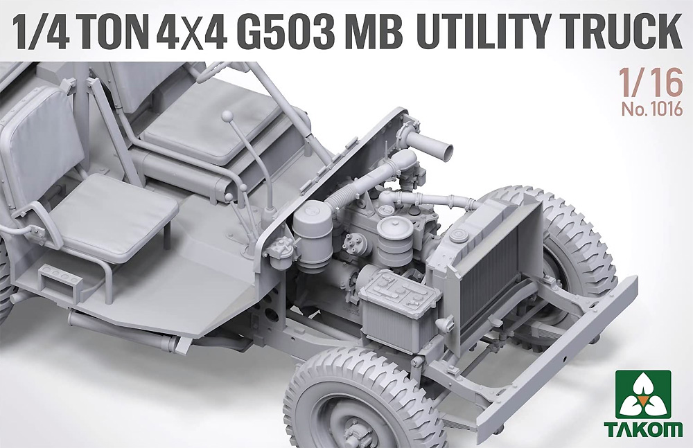 1/4トン 4×4 G503 MB ユーティリティトラック プラモデル (タコム 1/16 ミリタリー No.1016) 商品画像_4