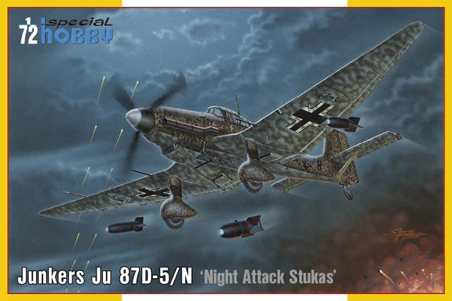 ユンカース Ju87D-5/N スツーカ 夜間攻撃機 プラモデル (スペシャルホビー 1/72 エアクラフト プラモデル No.SH72458) 商品画像