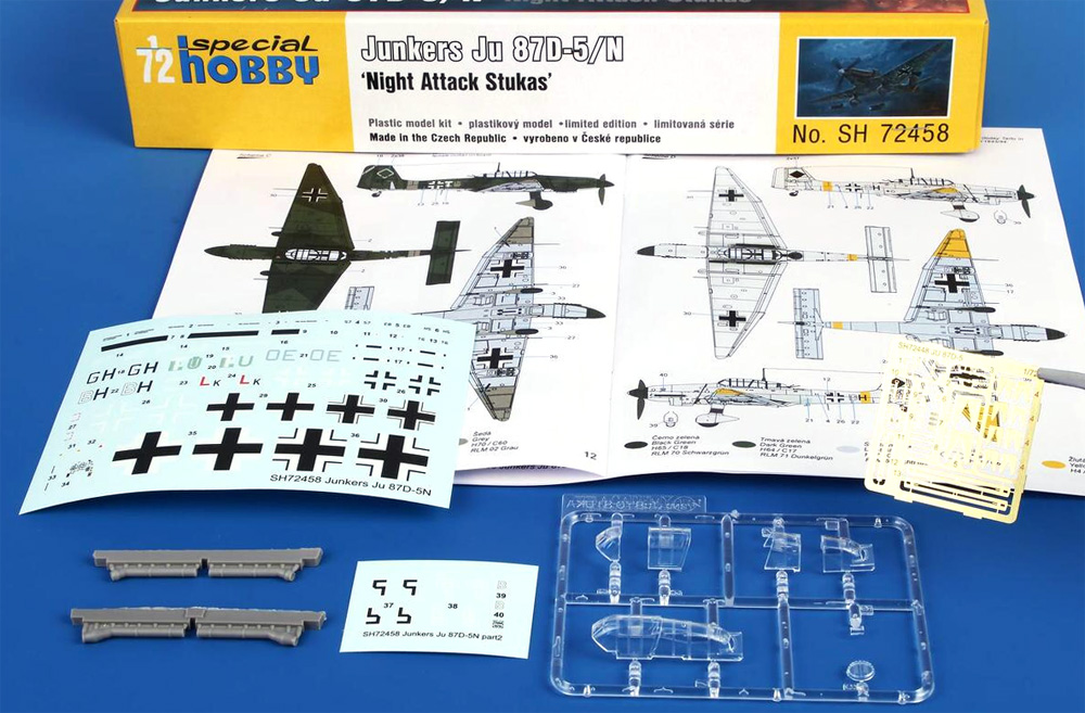 ユンカース Ju87D-5/N スツーカ 夜間攻撃機 プラモデル (スペシャルホビー 1/72 エアクラフト プラモデル No.SH72458) 商品画像_2