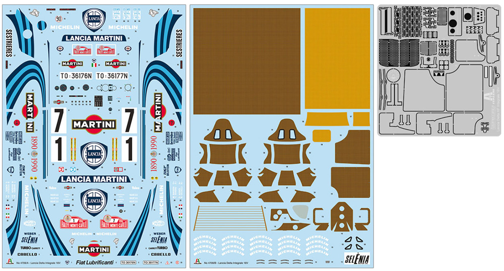 ランチア デルタ HF インテグラーレ 16V プラモデル (イタレリ 1/12 カーモデル No.4709) 商品画像_2