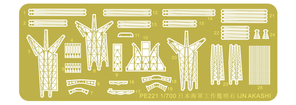日本海軍 工作艦 明石 エッチングパーツ付き 限定版 プラモデル (ピットロード 1/700 スカイウェーブ W シリーズ No.W225E) 商品画像_2