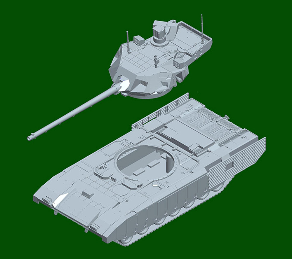 ロシア連邦軍 T-14 主力戦車 プラモデル (トランペッター 1/72 AFVシリーズ No.07181) 商品画像_3